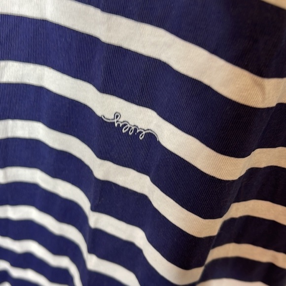 Lilly Pulitzer Bay Dress in Bright Navy Island Medallion Stripe Size Medium - Picture 9 of 11